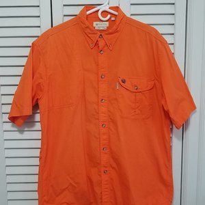 Beretta Mens LG Button Down Shooting Shirt Right Hand Vented Short Sleeve